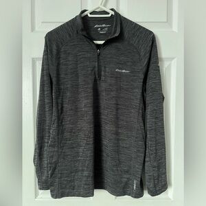 EDDIE BAUER • FreeDry performance athletic shirt 1/4-zip long sleeve Men’s small